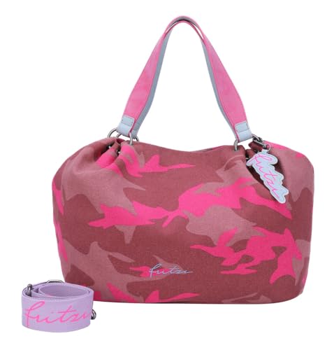 Fritzi aus Preussen Joshi01 Canvas Camo Pinky Shopper damskie, Camo Pinky