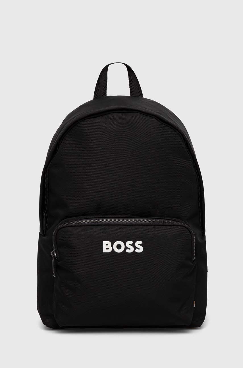 BOSS plecak męski kolor czarny duży z aplikacją - Boss