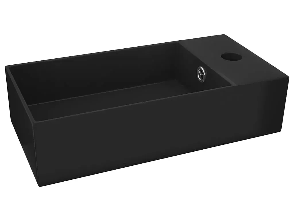 Elior Ceramiczna umywalka w czarnym kolorze H2-F12