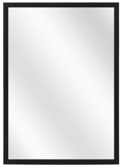 Czarne prostokątne lustro aluminiowe ścienne 21 rozmiarów C8-S16