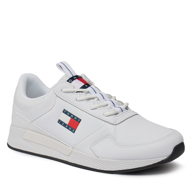 Sneakersy Tommy Jeans Tommy Jeans Flexi Runner EM0EM01409 White YBR