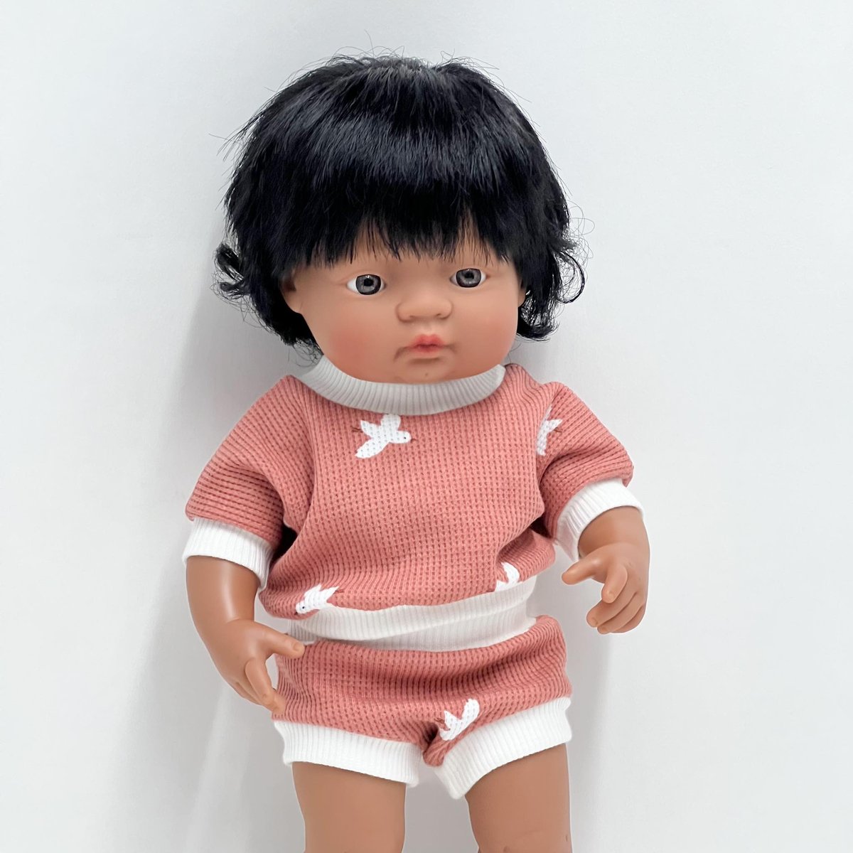 Zestaw Bluza I Spodenki Dla Miniland 38 Cm, Minikane 34 Cm, Paola Reina Gordis 34 Cm, Róż