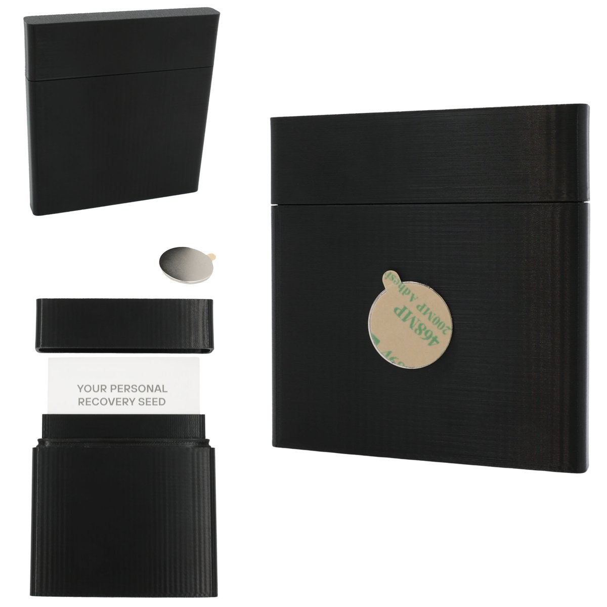 Etui Na Frazy Seed W Wersji Papierowej - Schowek Magnetyczny Recovery Sheet