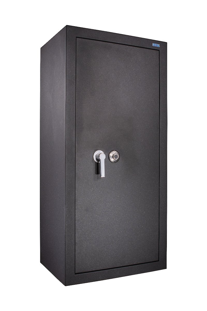 Sejf Z Zamkiem Szyfrowym Mechanicznym Do Gabinetu Biurowy Duży S2 Na Broń Pieniądze Czarny Metalkas