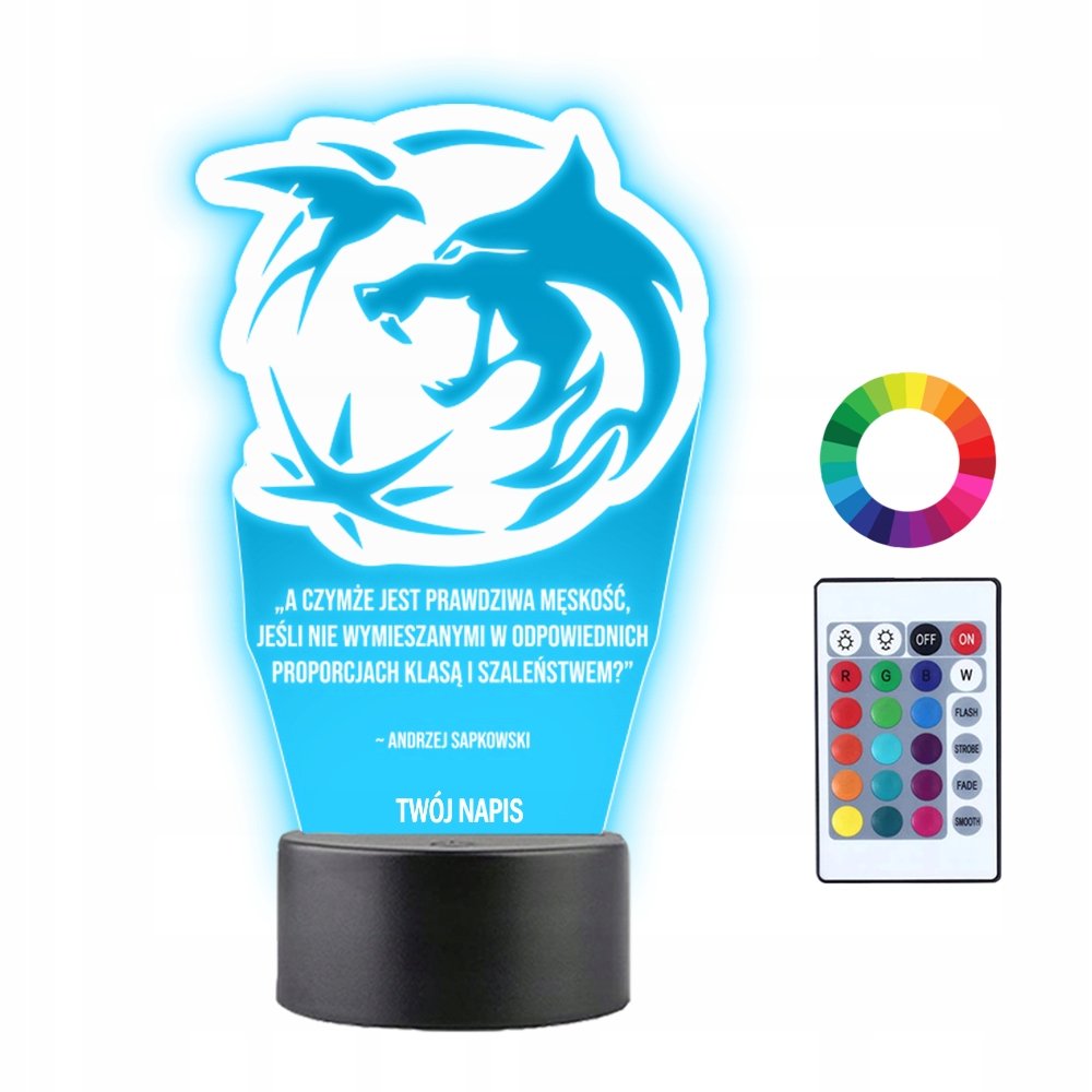 Lampka Nocna 3D LED Dzień Chłopaka Prezent