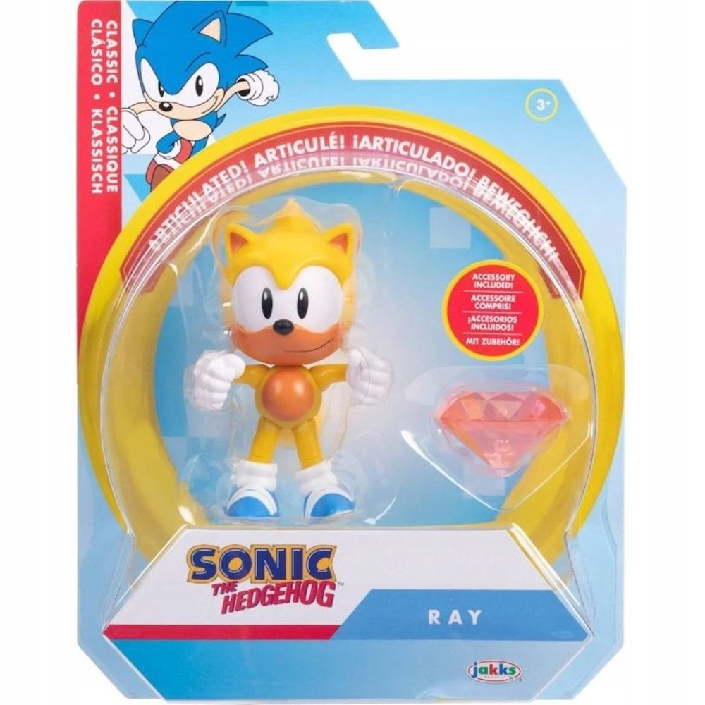 SONIC THE HEDGEHOG CLASSIC RAY 10cm + SZMARAGD