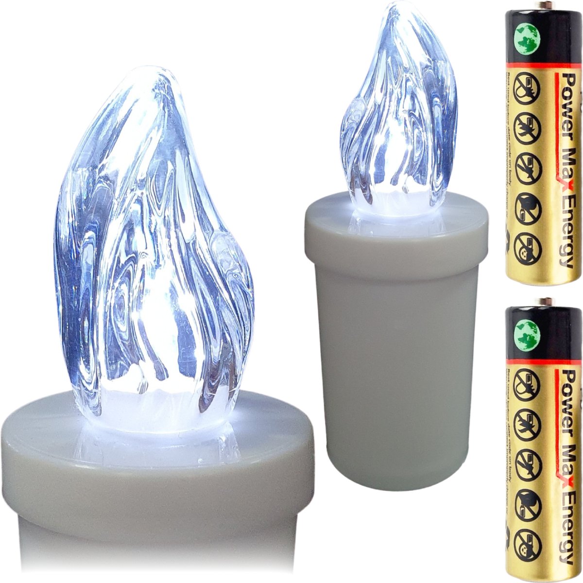 Wkład Do Zniczy Znicza 1Szt Led Elektryczny Biały Wkłady Do 90 Dni Baterie