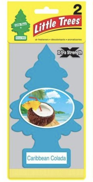 Choinka zapachowa do samochodu Caribbean Colada x2