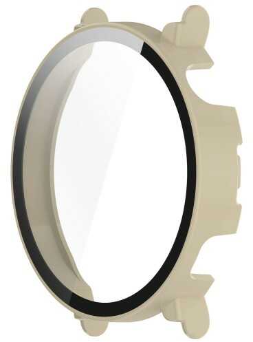 Bizon Etui Case+Glass Watch do Huawei Watch GT 4 41 mm, beżowe