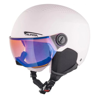 Kask narciarski ALPINA Zupo Visor Q-Lite ( 51 - 55) Różowy Mat dla dzieci