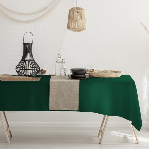 Obrus plamoodporny Viva butelkowy 140x300 cm Spod Igły i Nitki