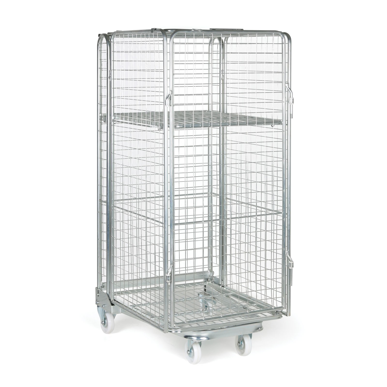 Wózek kontenerowy, 1 półka, 1680 x 734 x 854 mm