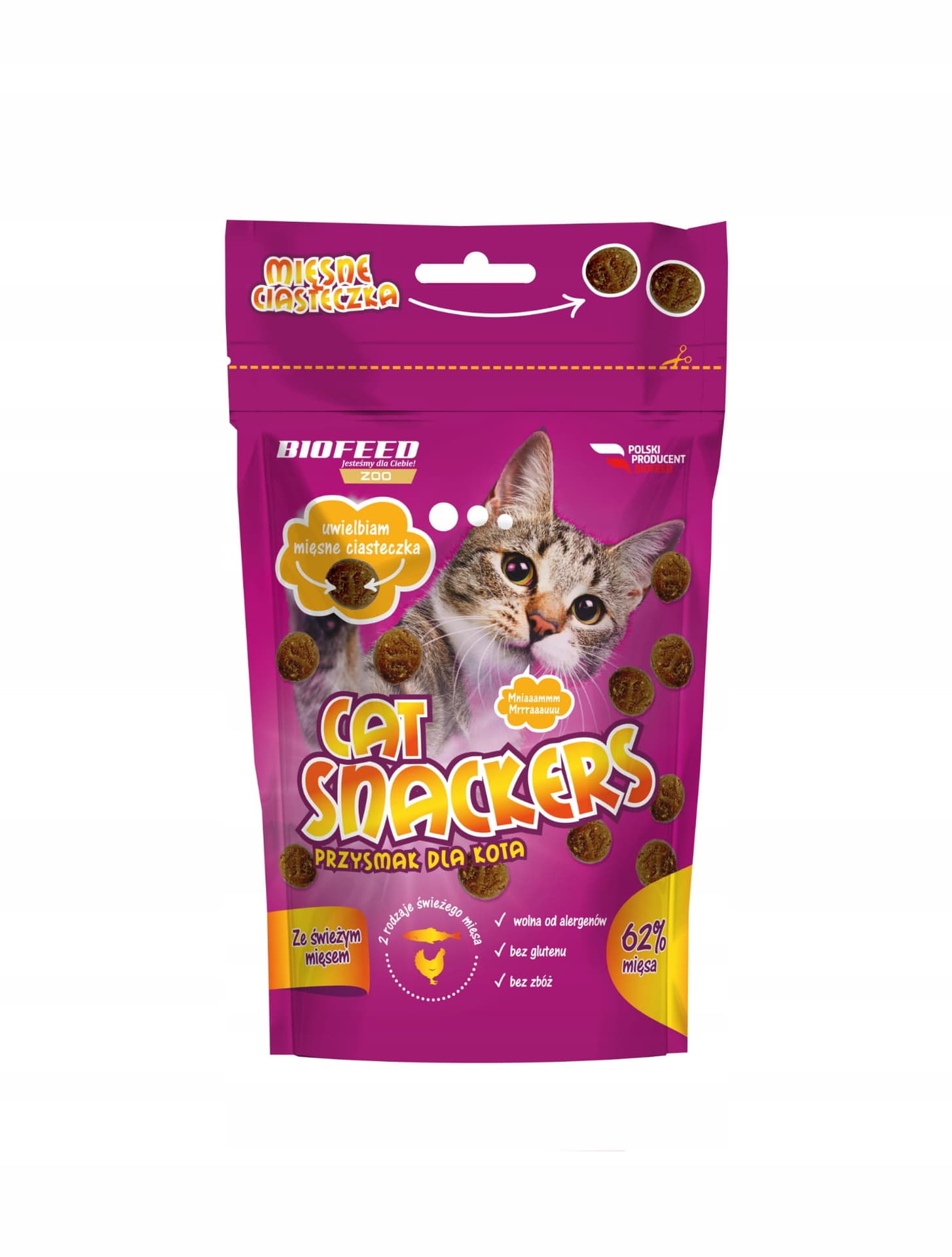 Фото - Корм для кішок Biofeed Cat Snackers 60g 