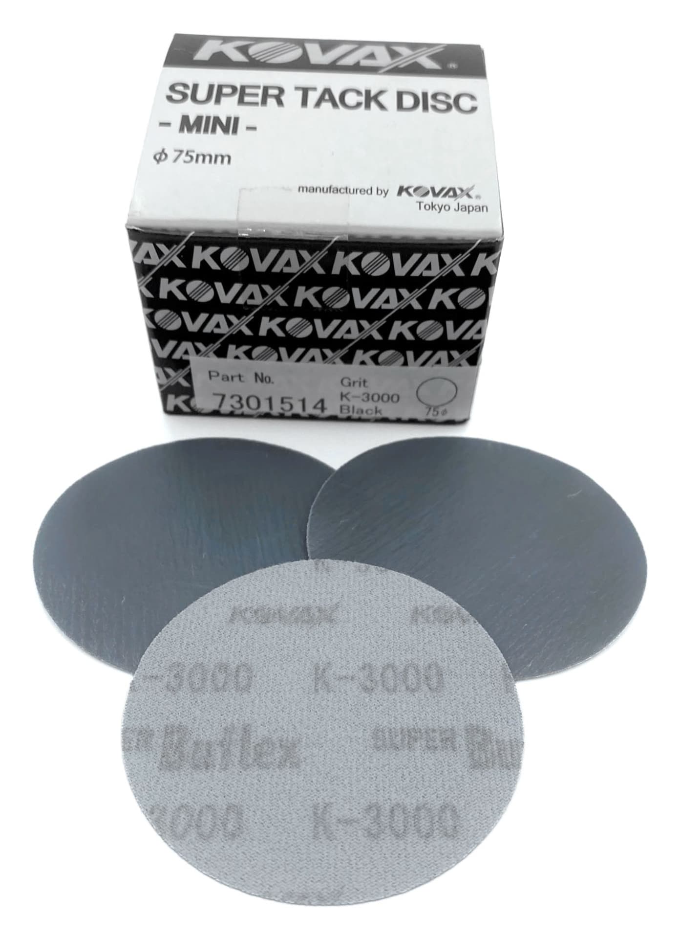 Zdjęcia - Pozostałe wyposażenie dodatkowe KOVAX Buflex Dry 75mm black K3000 - krążek ścierny na rzep 