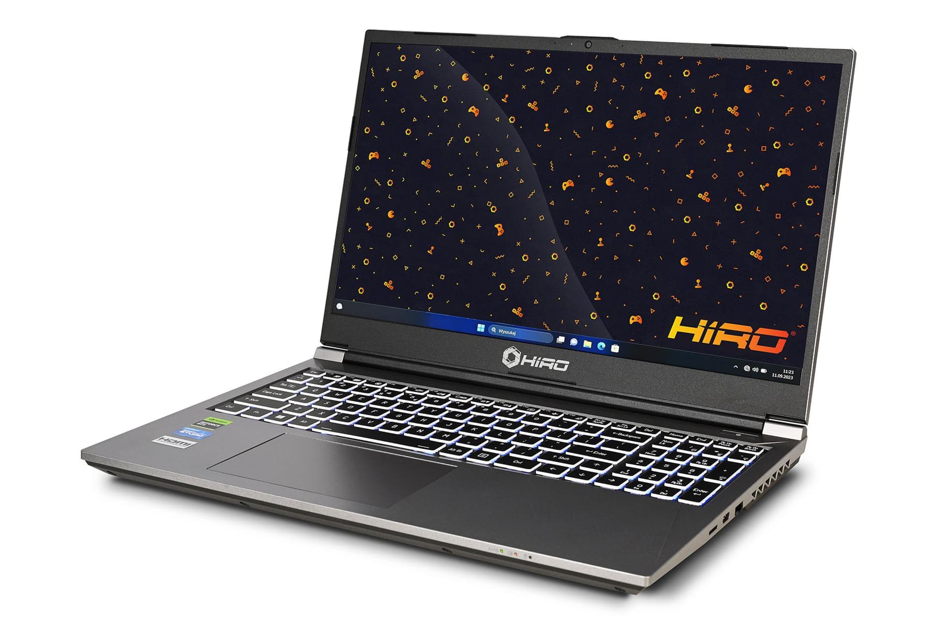 gamingowy HIRO K550 15,6'', 144Hz, i5-13500H, RTX 4050 6GB, 16GB RAM, 512GB SSD M.2, Windows 11