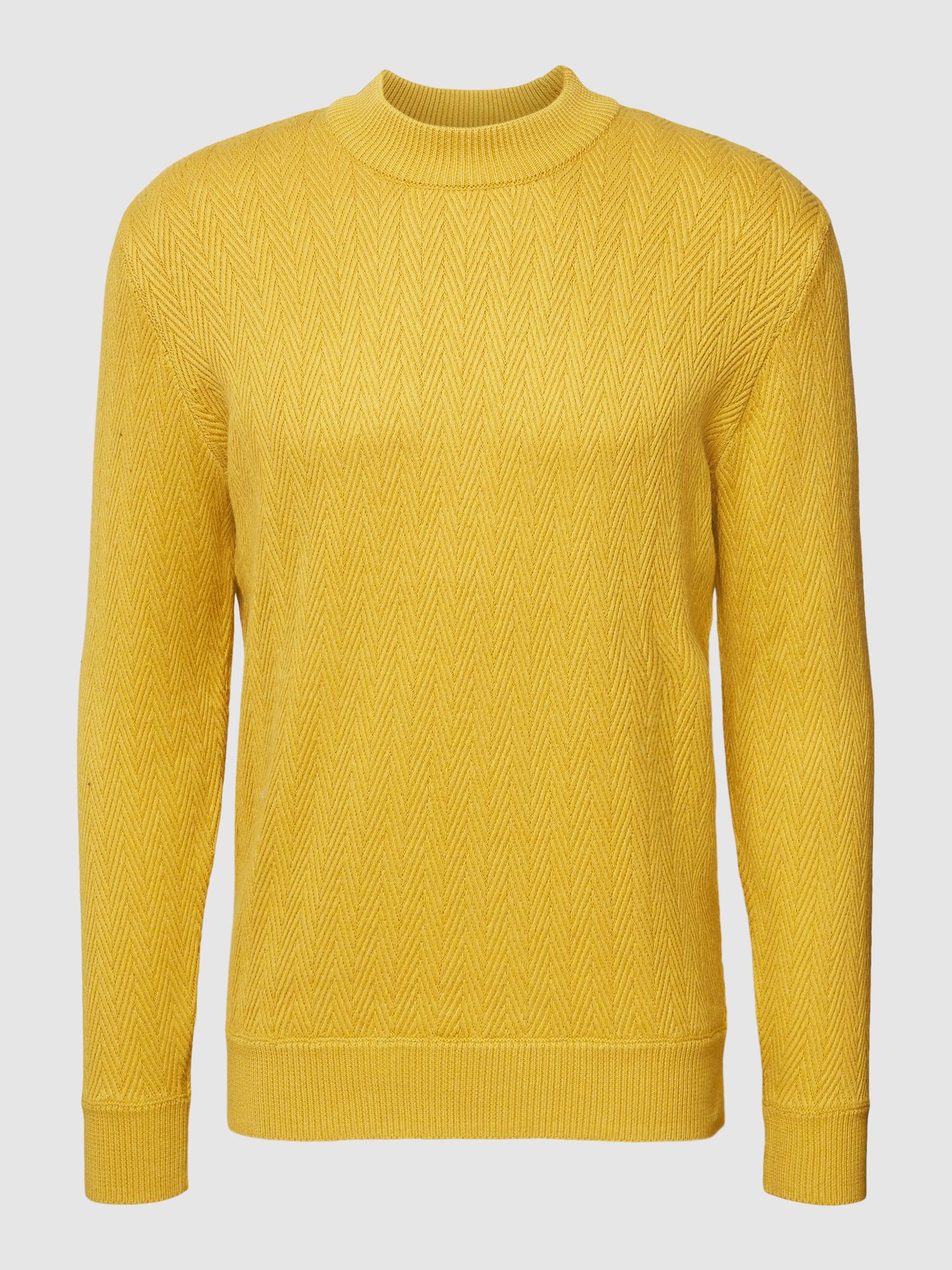 Sweter z dzianiny z fakturowanym wzorem