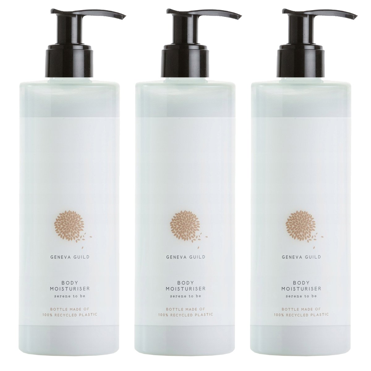 Geneva Guild, Body Lotion, Balsam Do Ciała Z Pompką, 380 Ml, 3 Szt.