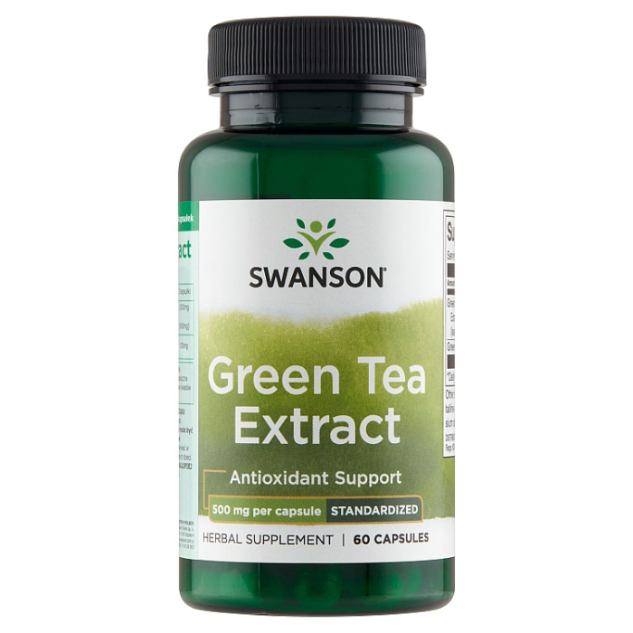 SWANSON Green Tea Extract (zielona herbata) 500mg - (60 kap)