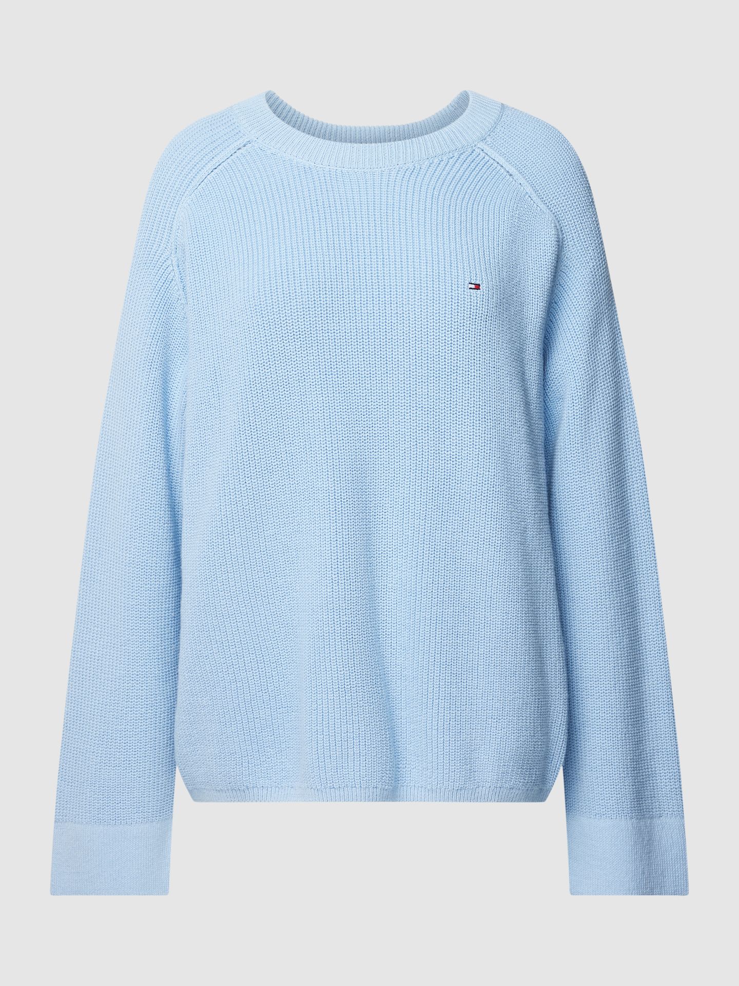 Sweter z dzianiny z wyhaftowanym logo
