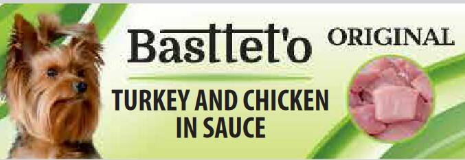 Basttet'o Original Indyk i kurczak w sosie 85g (puszka) - dla psa