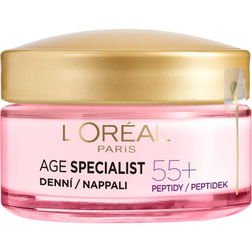 L'Oréal Paris Age Specialist 55+ Anti-Wrinkle Brightening Care krem do twarzy na dzień 50 ml dla kobiet