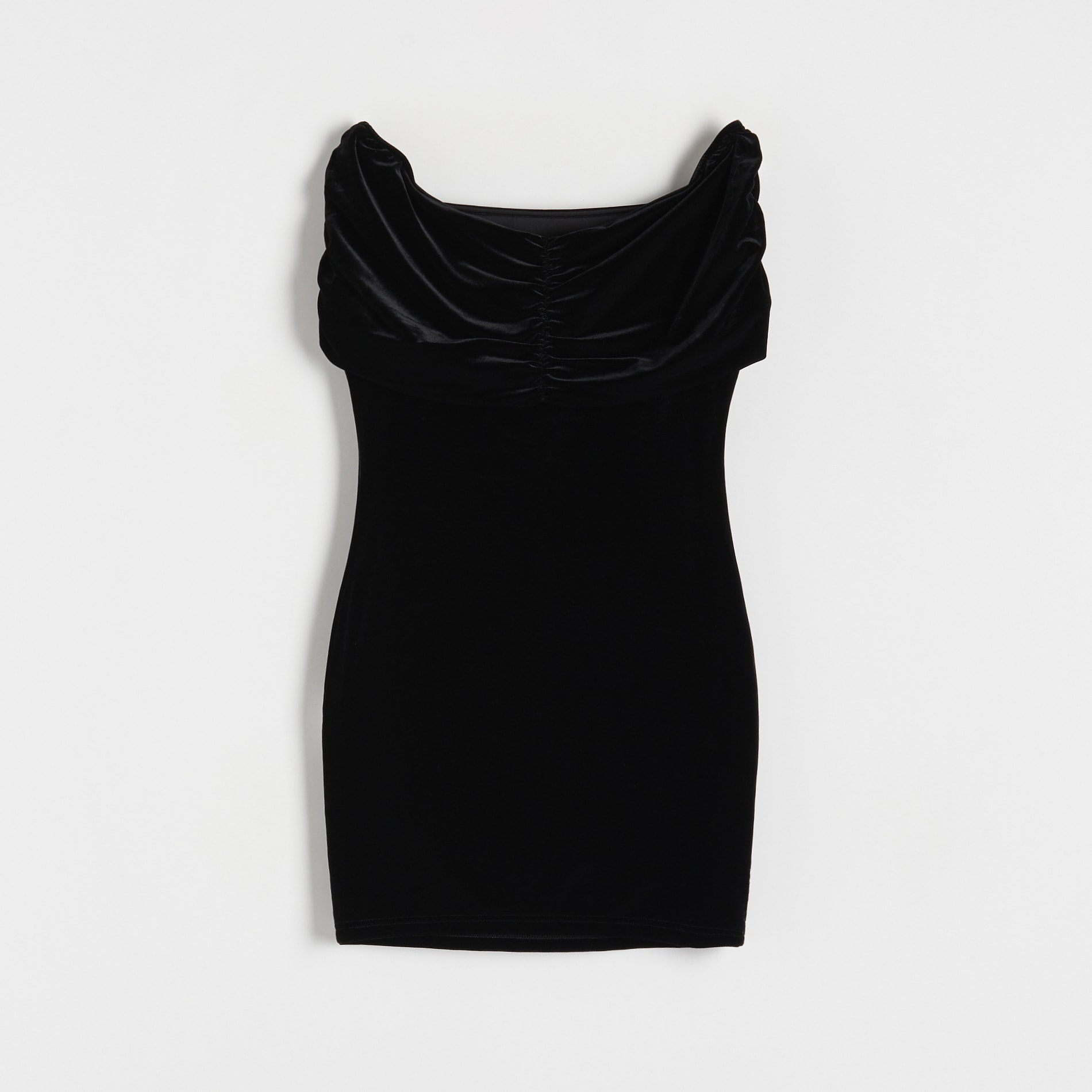 Reserved - Sukienka z odkrytymi ramionami - Czarny