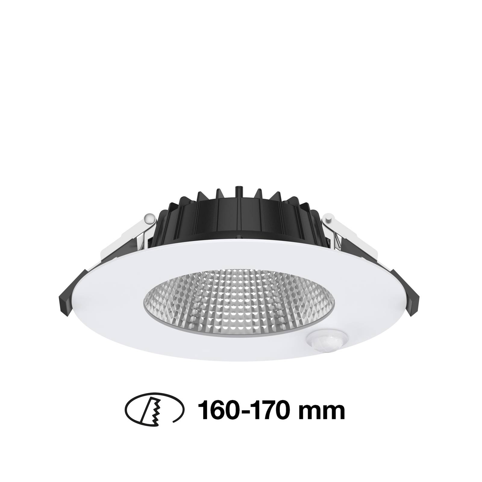 The Light Group SLC Shift downlight LED Ø 18cm biały z czujnikiem