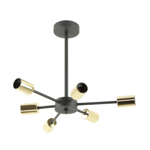 Mandi lampa sufitowa 6xE27 czarna/złota A8100-6