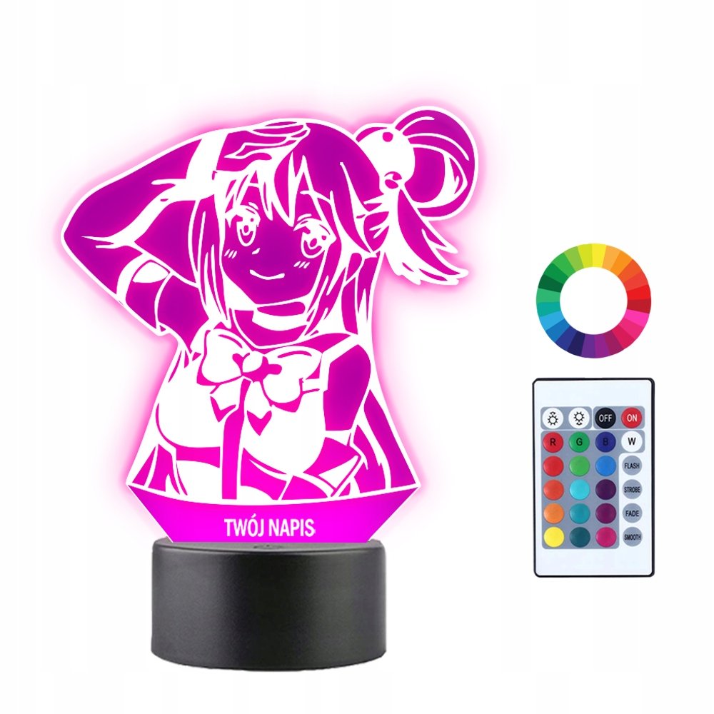 Lampka Nocna 3D LED Kono Suba Prezent