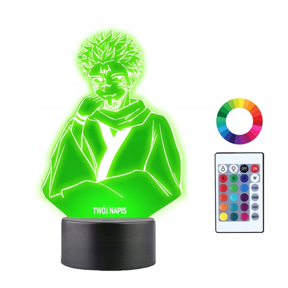 Lampka Nocna 3D LED Jujutsu Kaisen Anime Prezent