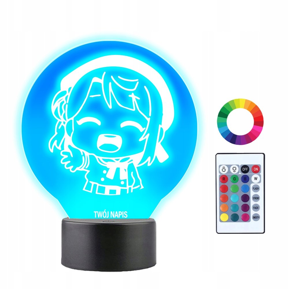 Lampka Nocna 3D LED Love Live! Uehara Ayumu Anime