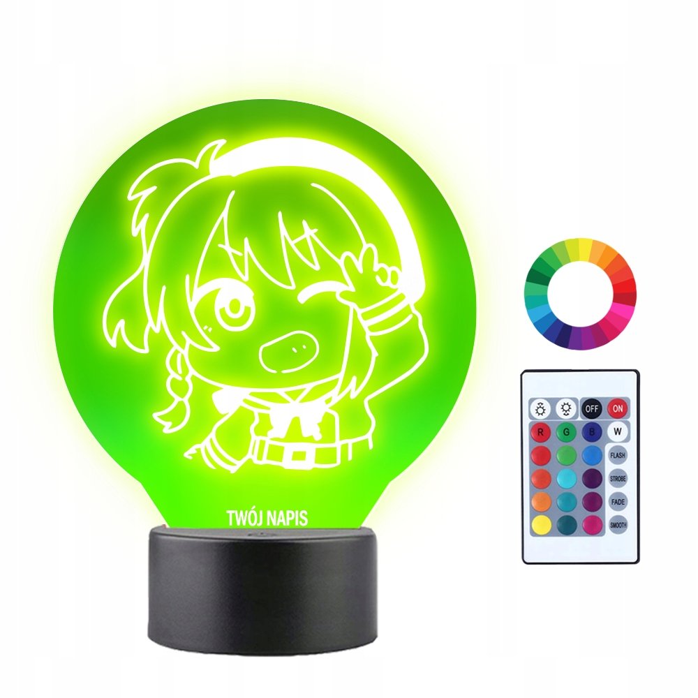 Lampka Nocna 3D LED Love Live! Miyashita Ai Anime