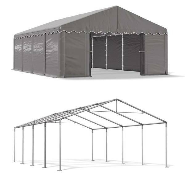 Namiot Magazynowy Letni 3x8 Szary SUMMER MPE