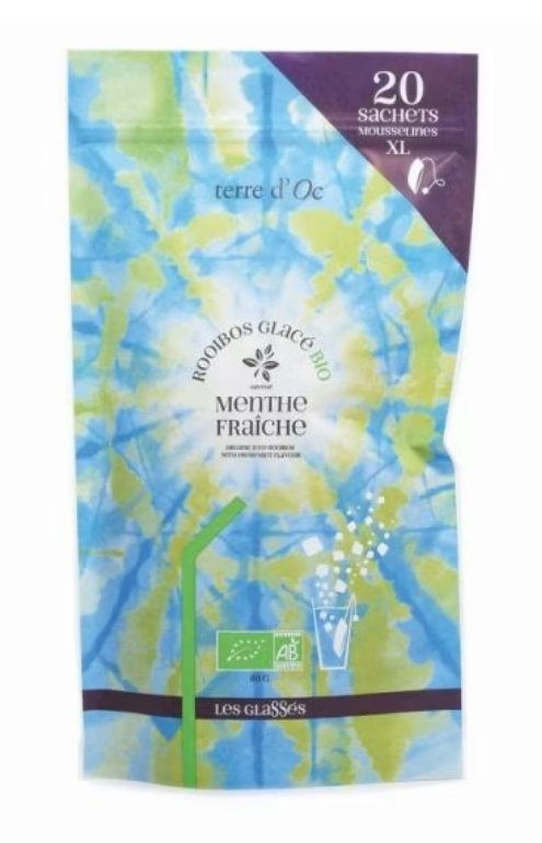 Herbata Mrożona W Torebkach (20 Szt.) Rooibos Z Miętą Terre D'Oc