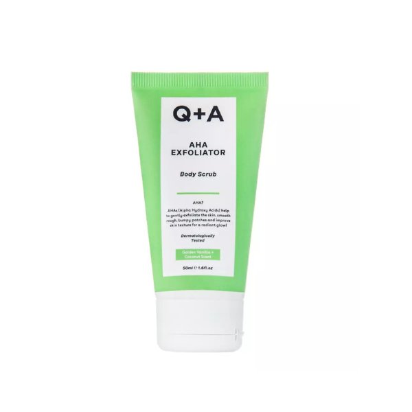 Q+A AHA Exfoliator Body Scrub mini 50ml