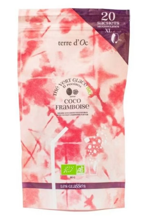 Herbata Mrożona W Torebkach (20 Szt.) Malinowo-Kokosowa Terre D'Oc