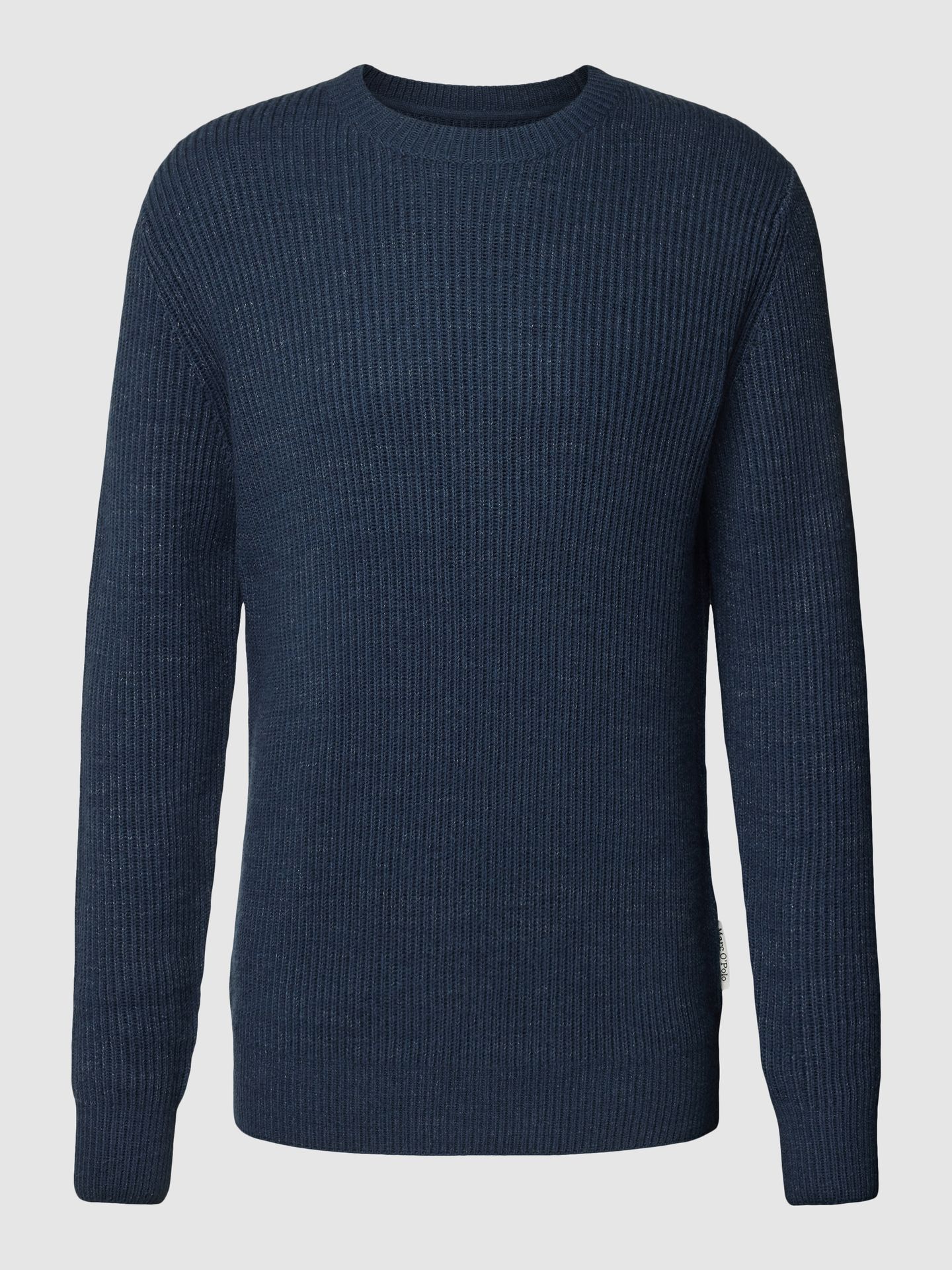 Sweter z dzianiny z okrągłym dekoltem