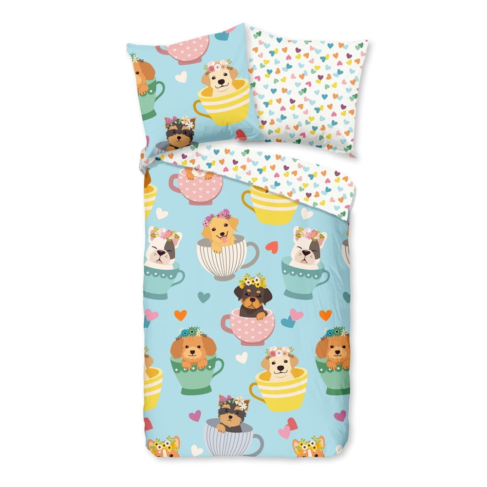Bawełniana jednoosobowa pościel dziecięca 140x200 cm Dogs – Bonami Selection