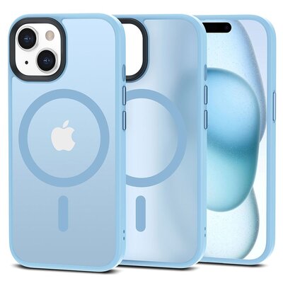 Etui TECH-PROTECT MagMat MagSafe do Apple iPhone 15 Błękitny