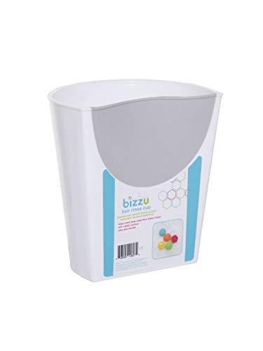 Bizzu kubek do płukania dla niemowląt, malucha i kąpieli dla dzieci, akcesoria do kąpieli, szampon do kąpieli, must have