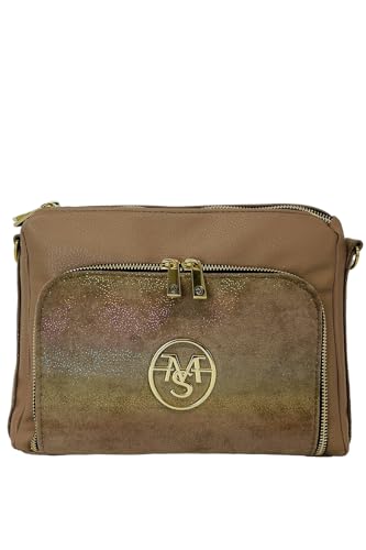 Salvadore Feretti Women's SF0553 Crossbody Bag, taupe, szarobrązowy, m