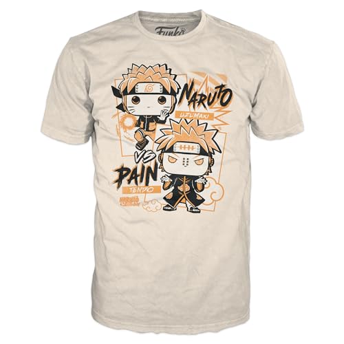 Funko Herbata w pudełku: Naruto - Naruto V Pain - Large - T-shirt - Odzież - Pomysł na prezent - Top z krótkim rękawem dla dorosłych mężczyzn i kobiet - oficjalni fani towarów handlowych