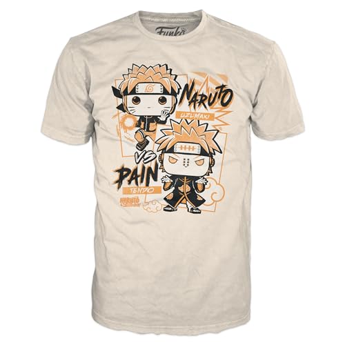 Funko Herbata w pudełku: Naruto - Naruto V Pain - Medium - T-shirt - Odzież - Pomysł na prezent - Top z krótkim rękawem dla dorosłych mężczyzn i kobiet - oficjalni fani towarów handlowych