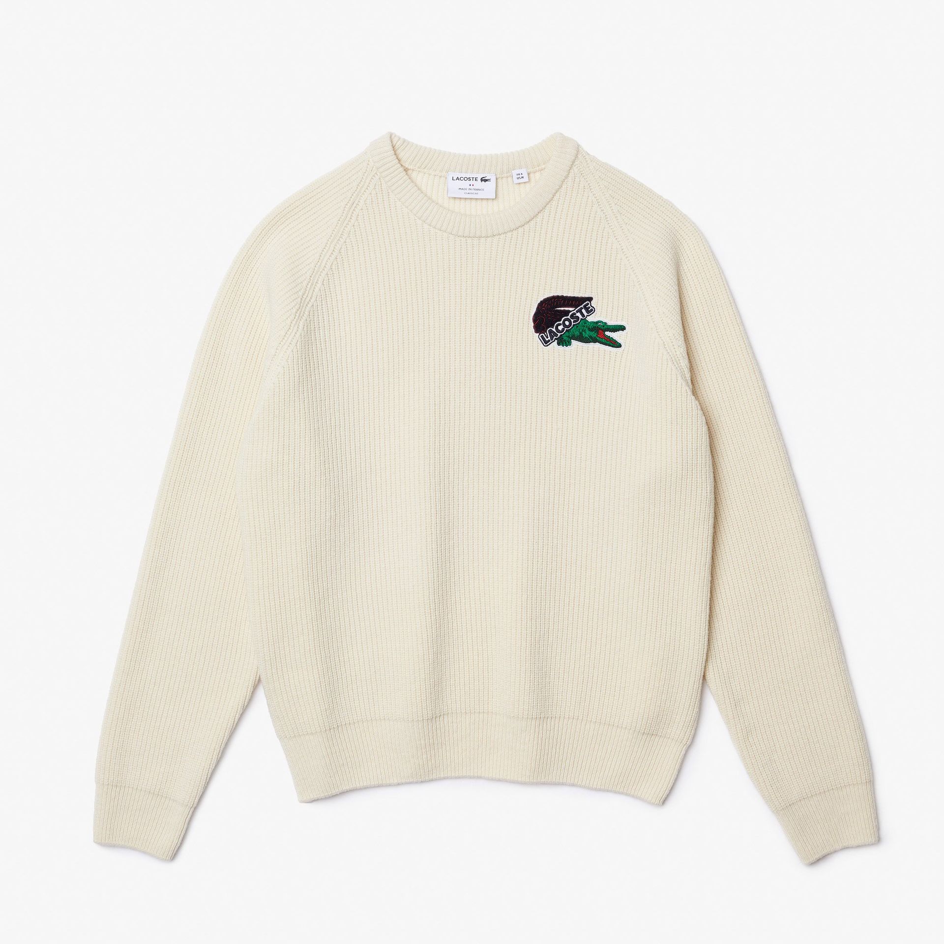 Lacoste męski sweter świąteczny z dużym krokodylem