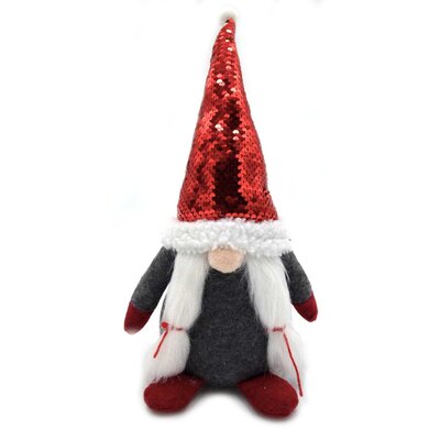 SKRZAT DEKORACYJNY Z MAGICZNYMI CEKINAM 35CM SZARY