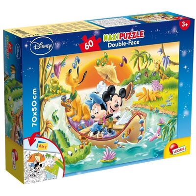 Lisciani Puzzle dwustronne Maxi 60 Myszka Mickey