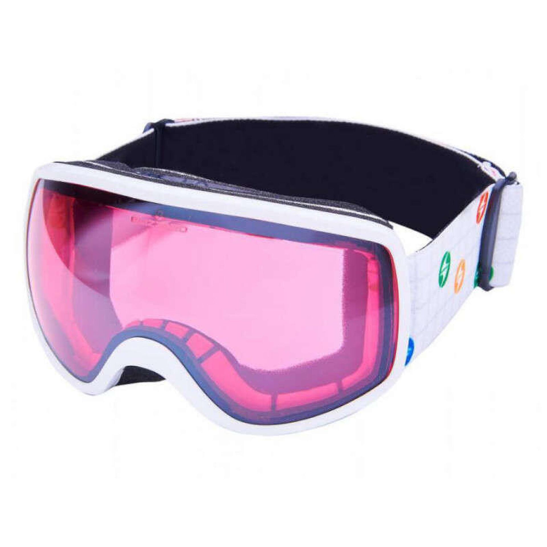 Gogle Blizzard 963 White shiny / Silver mirror 2023