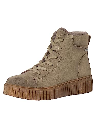 Jana Softline 8-26274-41 damskie wygodne szerokie buty wodoodporne antypoślizgowe ciepłe wyściełane botki, szarobrązowy, 39 EU Weit
