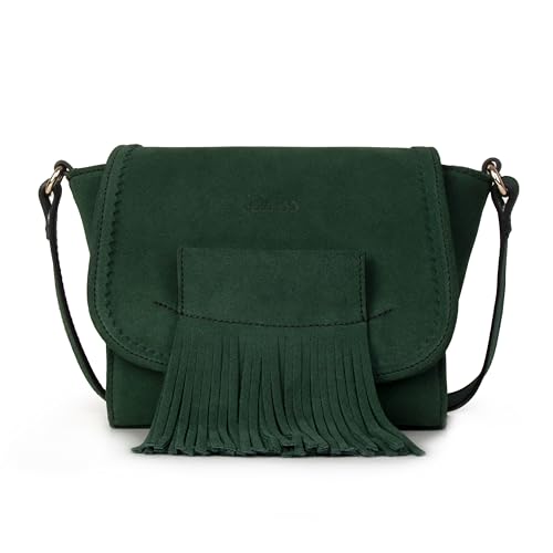 Kate Lee, Mini Fleya zielona damska torba na ramię, zielony, S