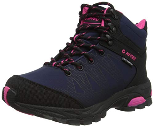 Hi-Tec Damskie buty trekkingowe Raven Mid Wp, Granatowy magenta - 40 EU